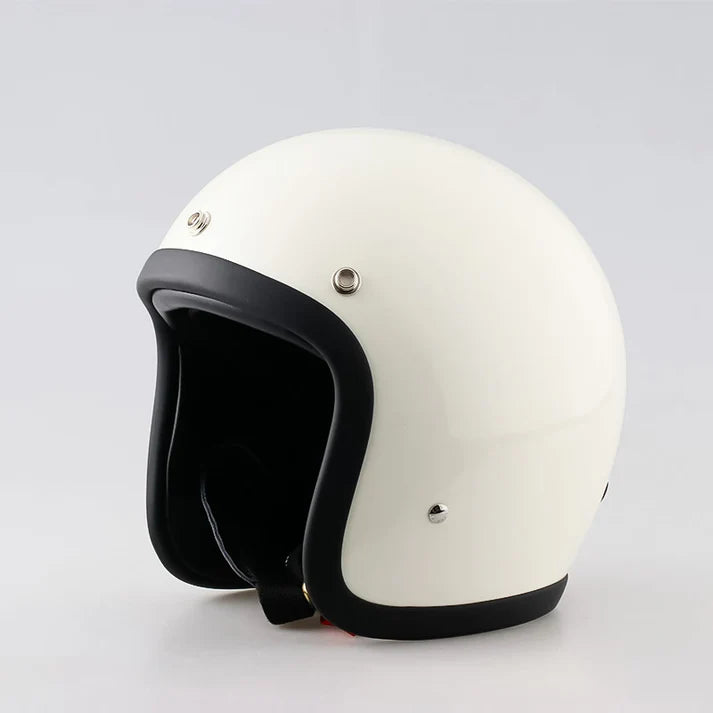 Sleek Retro Motorcycle Helmet - DOT & ECE Certified